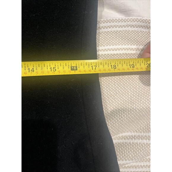 Vintage Mackage Black Wool Faux Fur Jacket Coat Leather Women's Size Medium - Picture 14 of 15